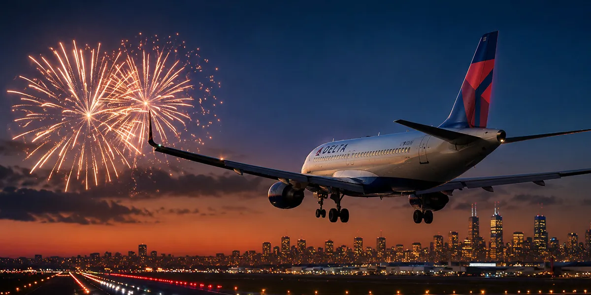 Delta Pilot Reports Close Firework Encounter Before Chicago Landing