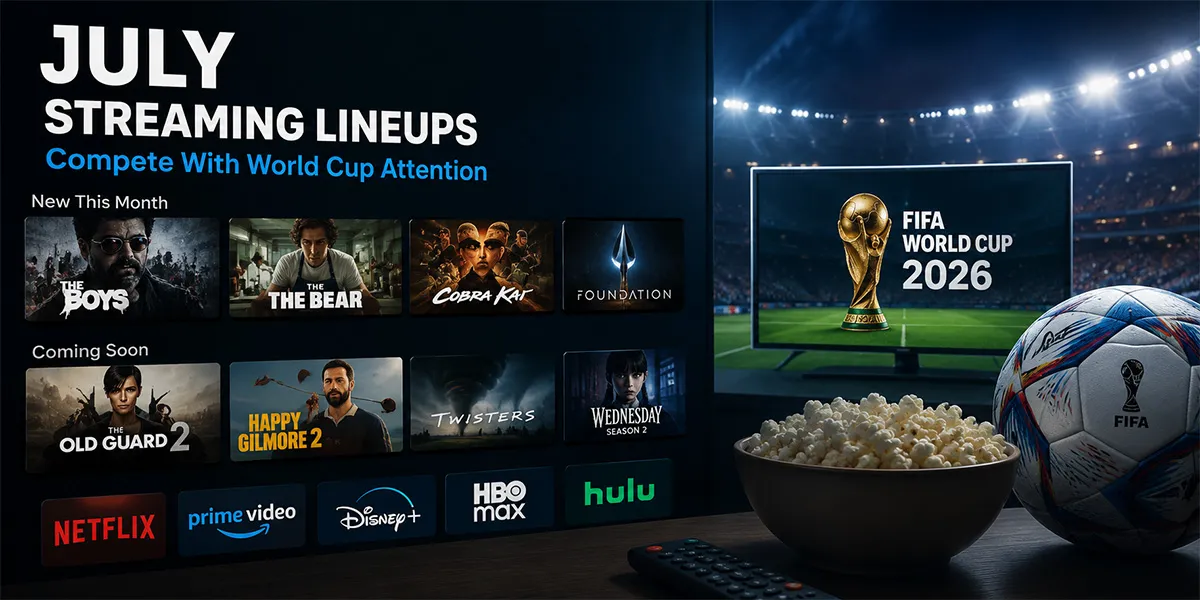 July Streaming Lineups Compete With World Cup Attention